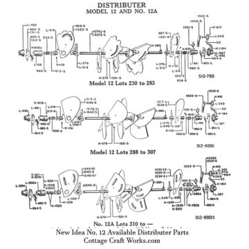 New Idea No. 12 Spreader Distributer Parts