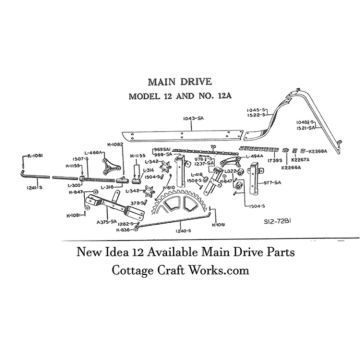 New Idea No. 12 Main Drive Parts