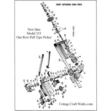 New Idea 323 Corn Picker Short Gathering Chain Drive