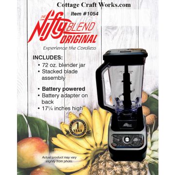 Battery powered DC upright blender compatible with tool batteries – Nifty 770 off-grid portable blender
