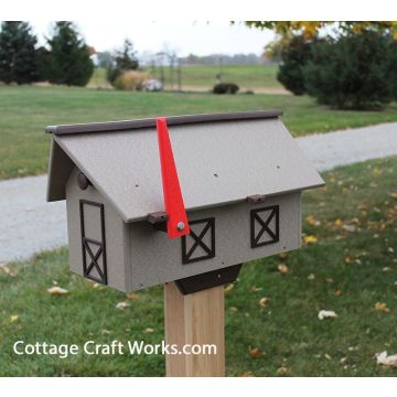 Single Poly Wood Mailbox