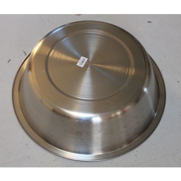 Large Stainless Steel Dish Pan With Wide Rim – 12 Quart Capacity