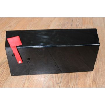 Black Metal Vandal Resistant Mail Box