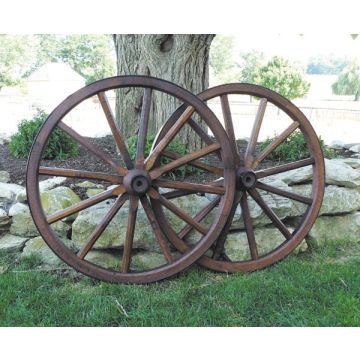 Medium Wood Spoke Wagon Wheels 24-28 Inch