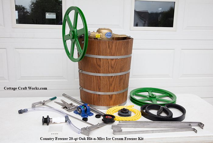 THE CRAFT 56° Country 20-Qt Hit-N-Miss Freezer Wagon Kit — DIY Ice Cream Maker Parts
