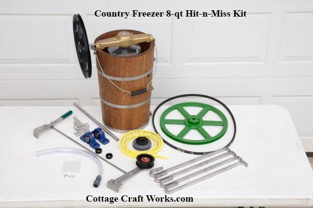 THE CRAFT 56° Country 8-QT Hit & Miss Freezer Parts Kit | Ice Cream Freezer DIY Kit