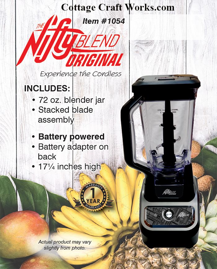 Battery Powered DC Upright Blender – Tool Battery Blender for Off
