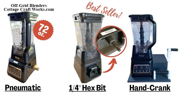 Off-Grid Non-Electric High Speed Blender & Food Processor – Hand