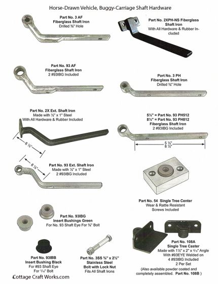 Horse Buggy-Carriage Shaft Hardware