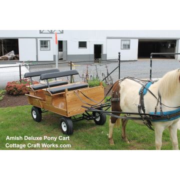 Deluxe Double Seat Pony-Miniatures Wagon 