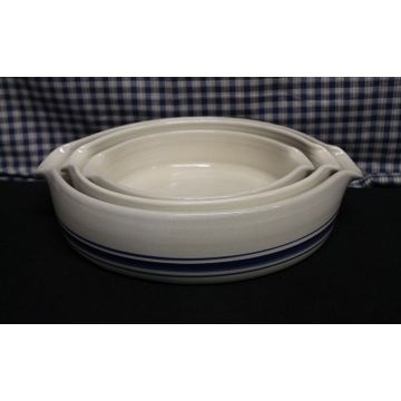 USA Stoneware Pottery |  Baking Dish Set of Three