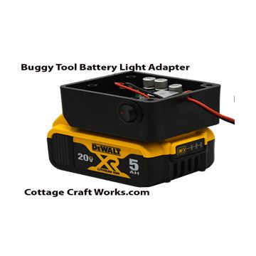 Buggy, Carriage, lights, Tool Battery Adapter