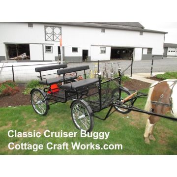 Classic Cruiser Horse-Drawn Lightweight Metal Buggy  