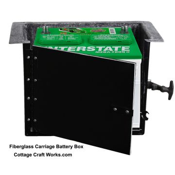 Horse Carriage, Buggy 12-Volt Battery Box