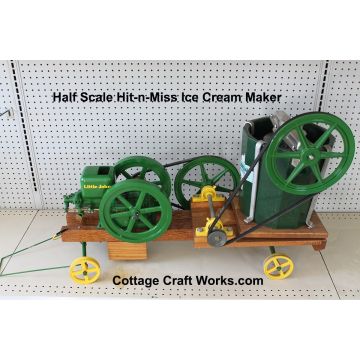 Half Scale Hit-N-Miss Reproduction Ice Cream Maker