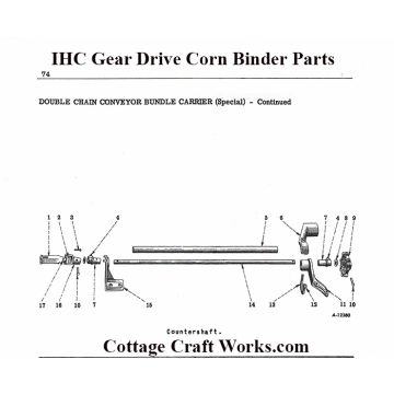 IHC GD Corn Binder Conveyor Bundle Parts
