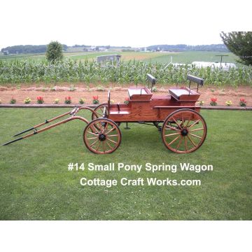 Pony Size Spring Wagon 29-50 Inch Mini Ponies-Teams