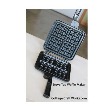 Non-electric Stovetop Belgian Waffle Iron
