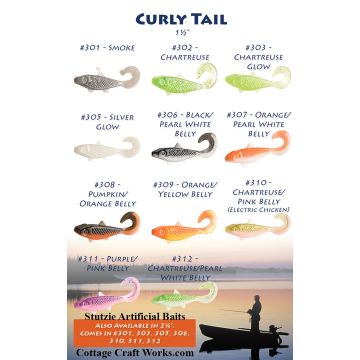 Curly Tail Minnow Artificial Bait