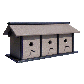 Triple Poly Bird House