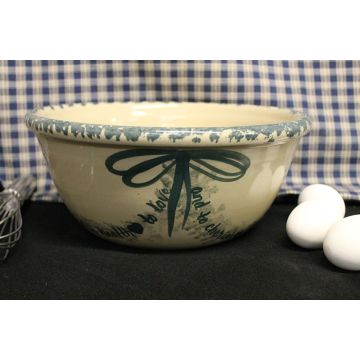 USA Stoneware | 10 Inch Bride Bowl | Bridle Gift