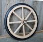 Small Wood Spoke Wagon Wheel With Rubber