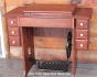 Amish Furniture-Singer Reproduction Treadle Cherry Sewing Cabinet