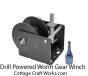 Drilled Powered Worm Gear Winch