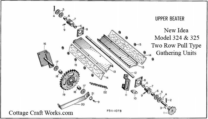New Idea 324, 325 Picker Beater Attachment