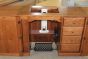 Amish Furniture-Sewing Machine Cabinet Open