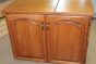 Amish Sewing Machine Cabinet Closed Arch Panel Doors