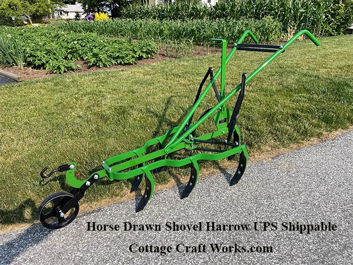 All Metal Horse Drawn Shovel Harrow  