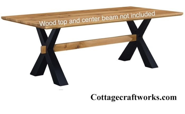 Industrial X Style Table Legs