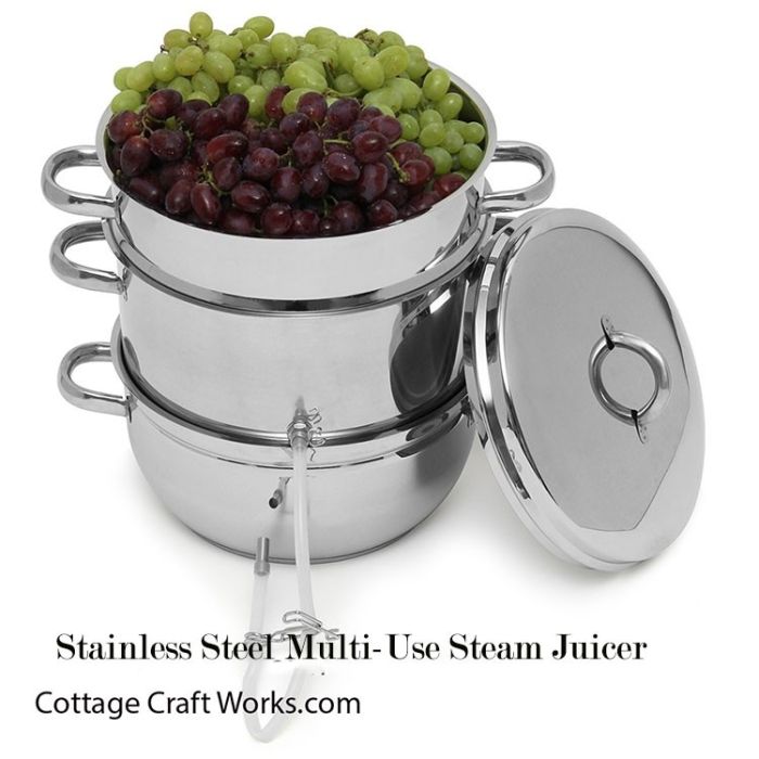 BackToBasics Old Fashioned Stainless Steamer Cooker, Juicer
