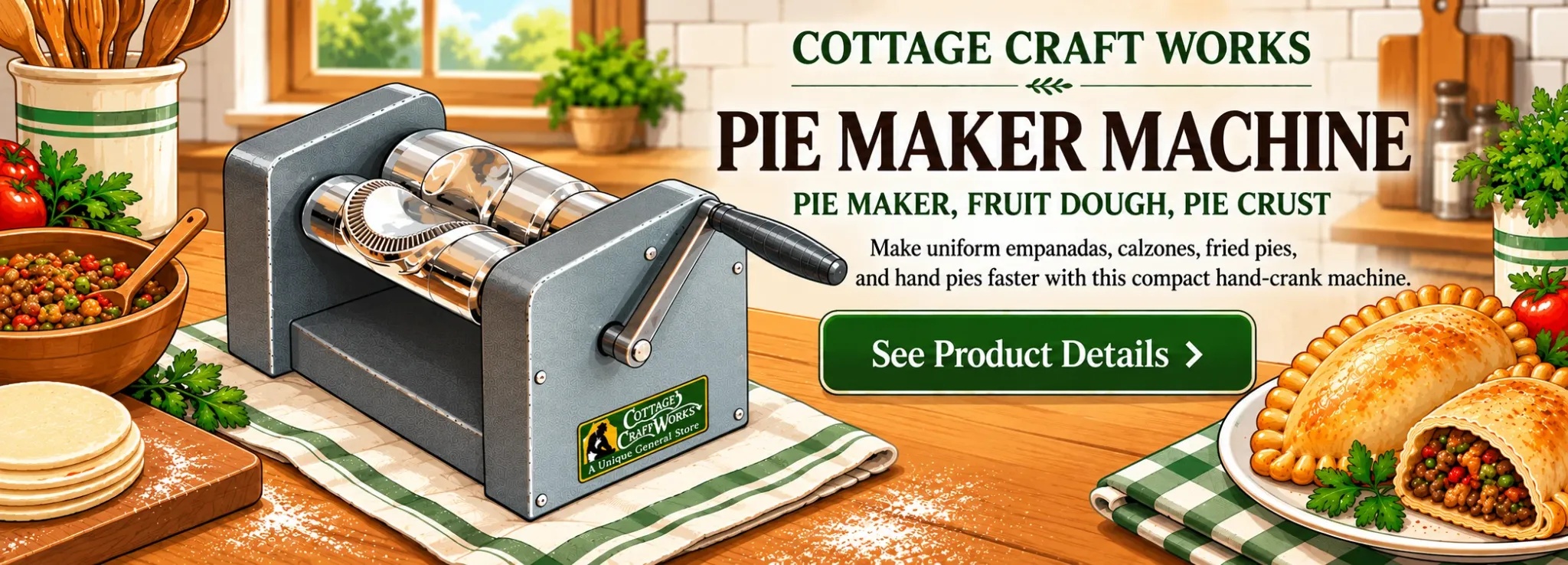 Cottage Craft Works Pie Maker Machine