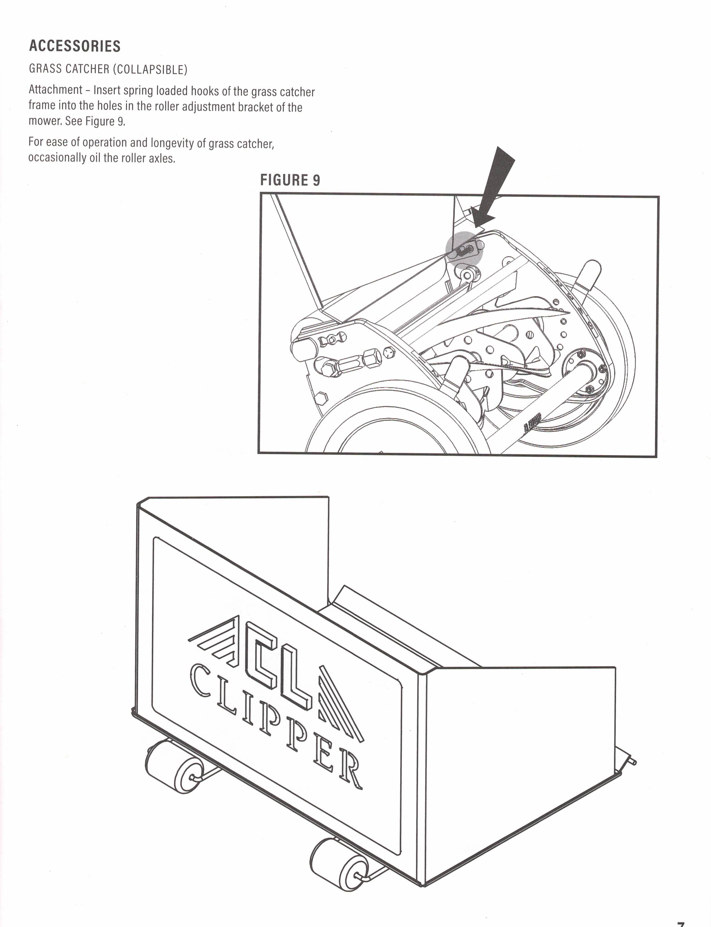 Clipper Grass Catcher Attachement Point