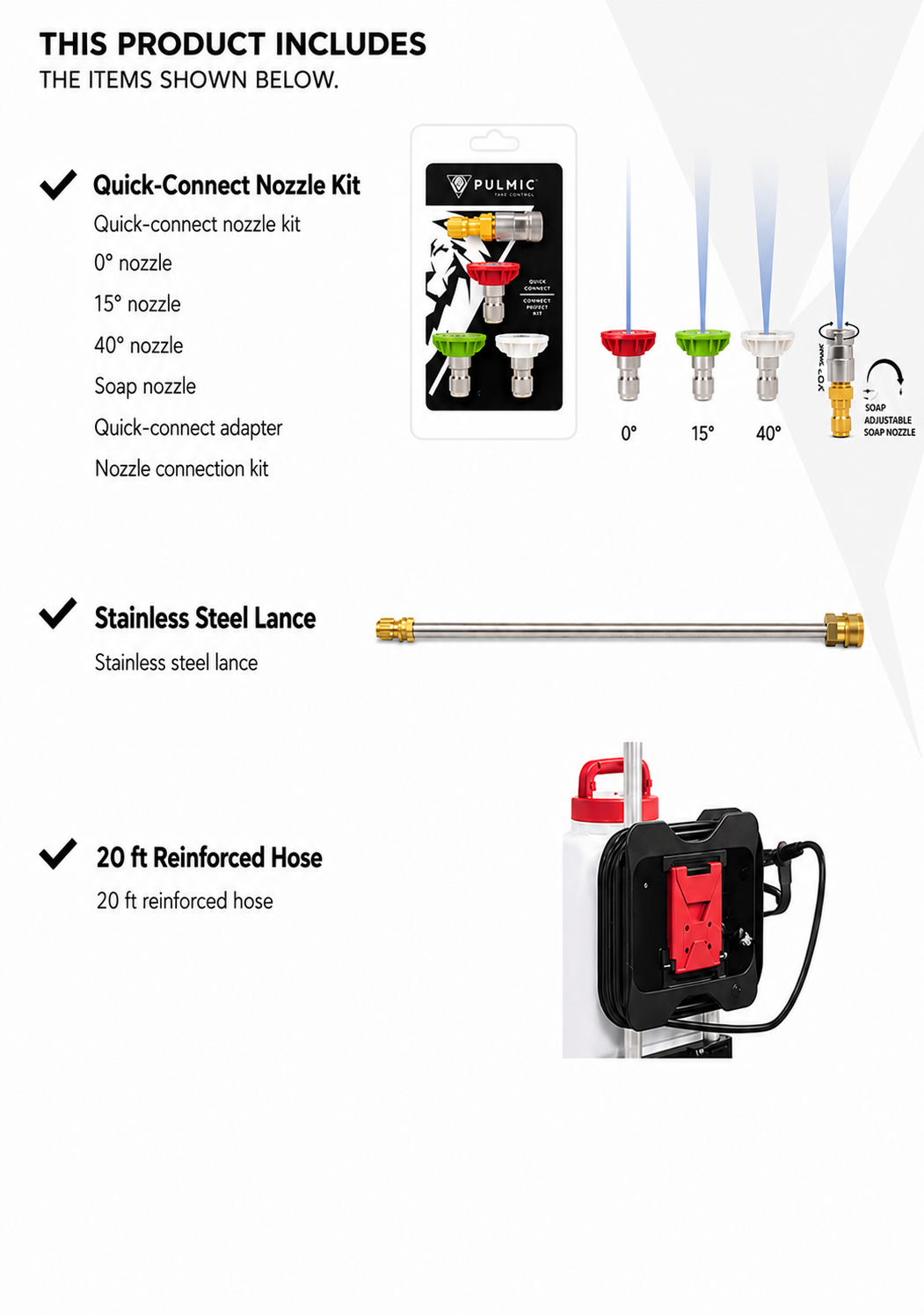 Pulmic Industrial Sprayer Accessories