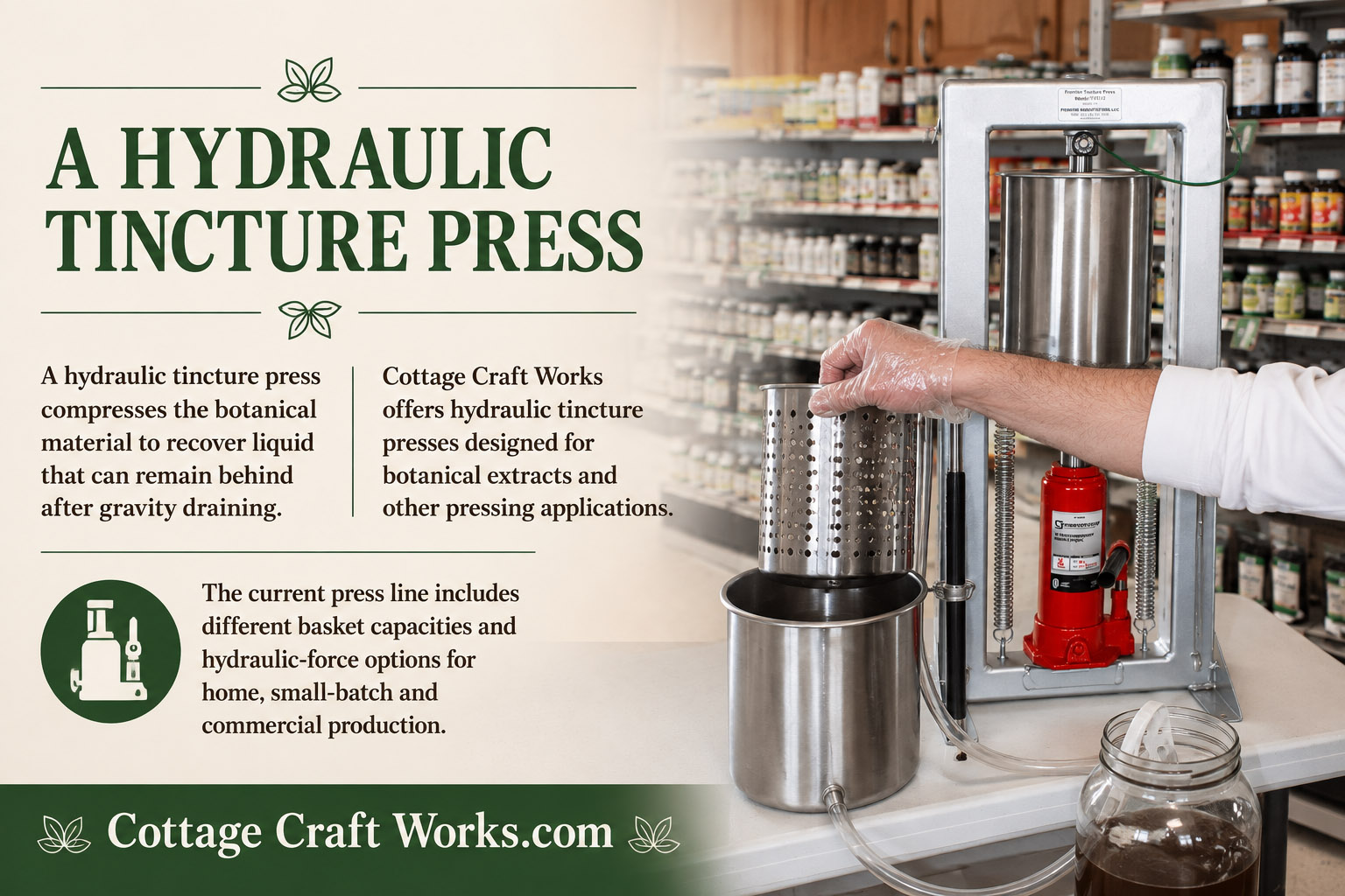 Types of Tinctures & Botanical Extracts: Choosing the Right Press Basket & Mesh Bag