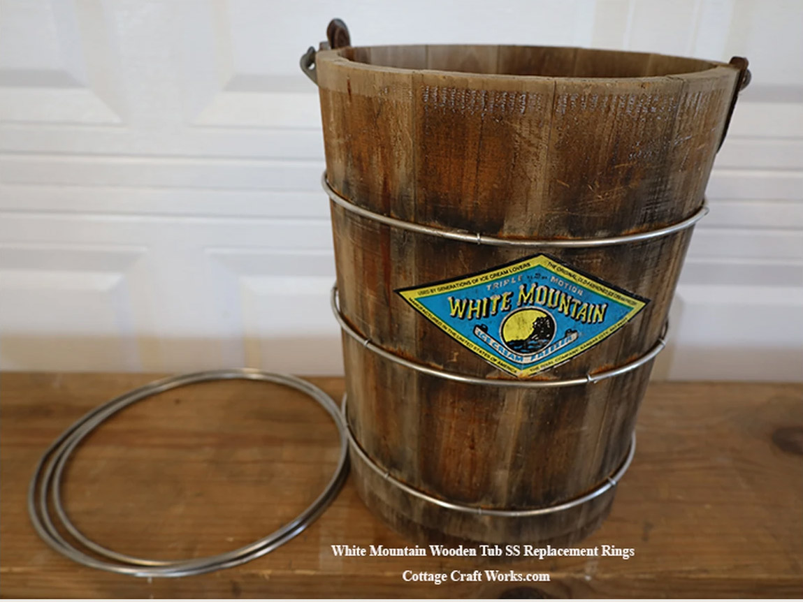 How to Restore a White Mountain Ice Cream Freezer Wooden Tub
